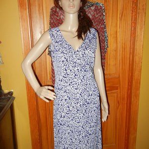 Vintage Retro Casual Work Date Church Dress sz M (wd31)
